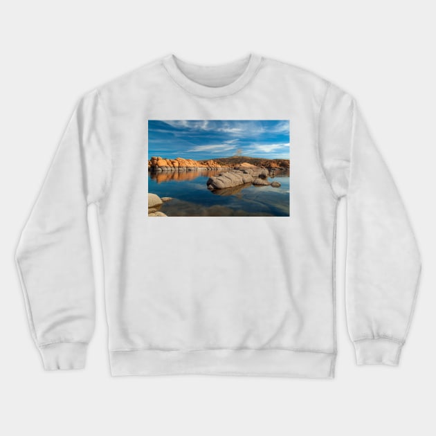 Silent at Watson Lake Crewneck Sweatshirt by algill